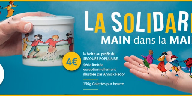 Une boite de galettes solidaire pour le Secours Populaire